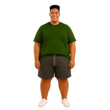 Imagem de Bermuda Tactel Reforçada Plus Size Com Elástico e Bolsos-Masculino