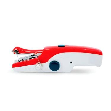 Imagem de Mini Máquina De Costura Elétrica Portátil Mão A Pilha - Reparos Rápidos E Práticos