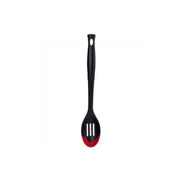 Imagem de COLHER LE CREUSET REVOLUTION DUO VAZADA EM SILICONE VERMELHO 93100300060008
