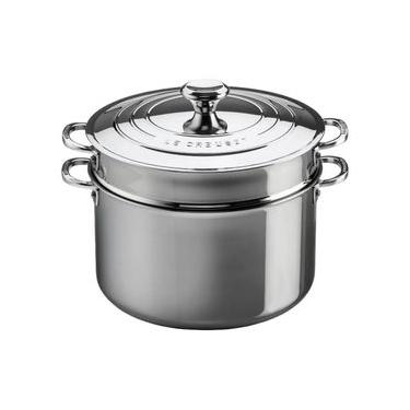 Imagem de ESPAGUETEIRA LE CREUSET ÚNICO 3PLY EM AÇO INOXIDÁVEL 8,3L 26CM 96604926000000