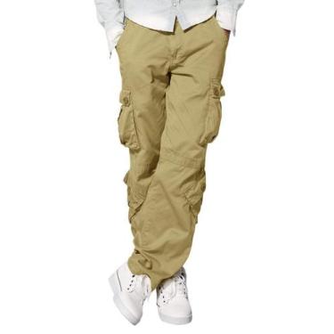 Imagem de Calças cargo combinam com as masculinas Wild 3357 para uso casual em c