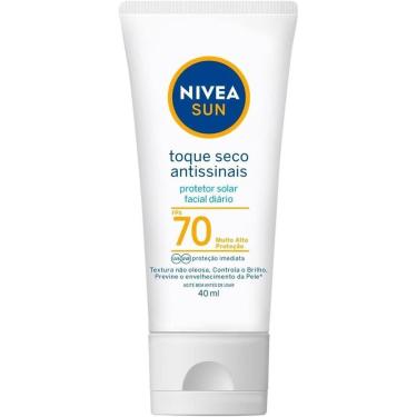 Imagem de Protetor Solar Facial Nivea Sun 70 FPS Toque Seco Antissinais - 40 mL-Unissex