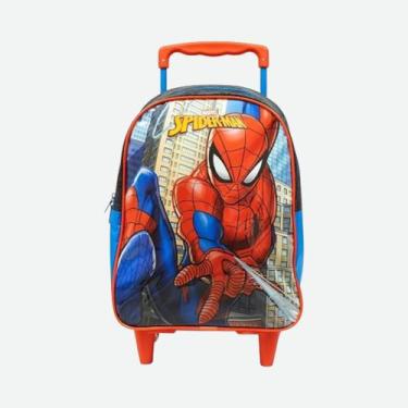 Imagem de Mochila Infantil De Rodinhas Homem Aranha Xeryus, Azul