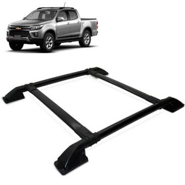 Imagem de Rack De Teto Bagageiro S10 2012 a 2020 Tubolar Preto - Track