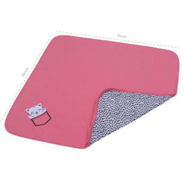 Imagem de Manta Para Bebê em Malha Algodão Pimpolho, Rosa Escuro