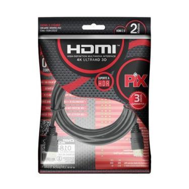 Imagem de Cabo HDMI 2.0 HDR 4K 19 Pinos - Polybag - PIX