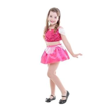 Imagem de Fantasia Bela Adormecida Infantil Cropped e Saia - Global Fantasias, R