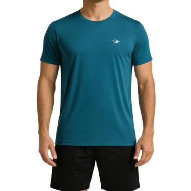 Imagem de Camiseta Masculina Mormaii Hela Dry 051035, Azul petróleo, M