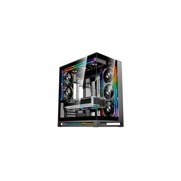 Imagem de Gabinete Gamer Liketec Cygnus Dark, ATX, Mid Tower, Vidro Temperado, Preto - LT-GB-CYGNUS-DARK-V1