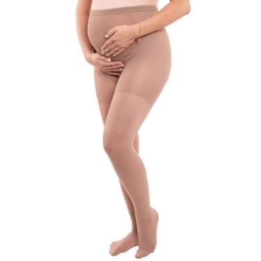 Imagem de Meia Calça Gestante Com Média Compressão Kendall, M, Mel