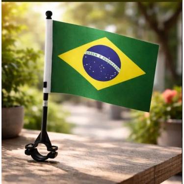 Imagem de Bandeira Brasil Haste Moto/Bike 14 x 21-Copa do Mundo - NYR Festas