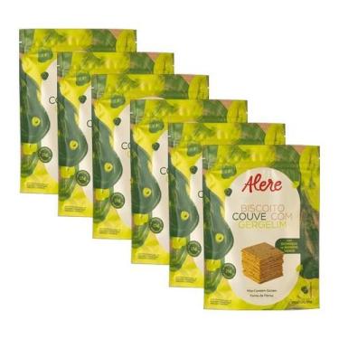 Imagem de Kit 6X: Biscoito de Couve com Gergelim Sem Glúten Alere 55g