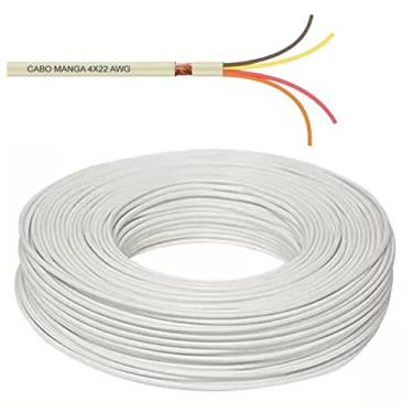 Imagem de Cabo Manga 4 Vias 22 AWG (4x22AWG) para Iluminação de Piscinas LED RGB - 50 Metros