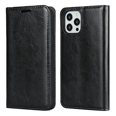 Imagem de GSYH Capa para iPhone 11/11 Pro/11 Pro Max, Capa carteira de couro PU com compartimentos para cartão Kickstand TPU à prova de choque capa protetora magnética fólio capa, preta, 11pro max 16,5 cm