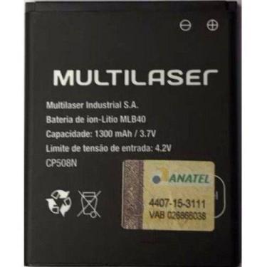 Imagem de Bateria Multilaser Ms40 P9007 P9008 Modelo Mlb40 1300Mah