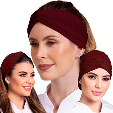Imagem de Touca Toca Nero Fechada Ou Aberta Estilosa Vira Faixa 2 Em 1 (ÚNICO, Bordô)