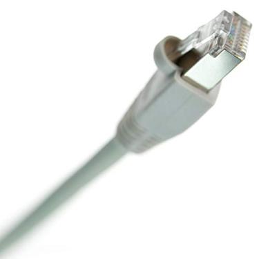 Imagem de Cabo de rede Ethernet blindado NTW Cat 6 Snagless preto -345-S6-001BK, Cinza, 25' feet