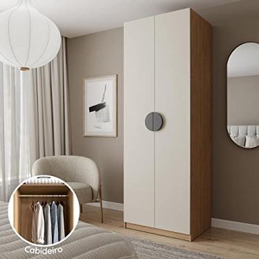 Imagem de Guarda-Roupa Modulado Joy com Cabideiro CabeCasa MadeiraMadeira Cinza Sereno/Avena
