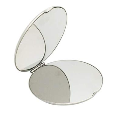 Imagem de 1 Unidade Espelho De Maquiagem Espelho Lateral Espelho De Bolso Espelho De Maquilhagem Diário Mini Espelho Cosmético Espelho De Mão Pequeno Espelho Viagem Metal Dobrável
