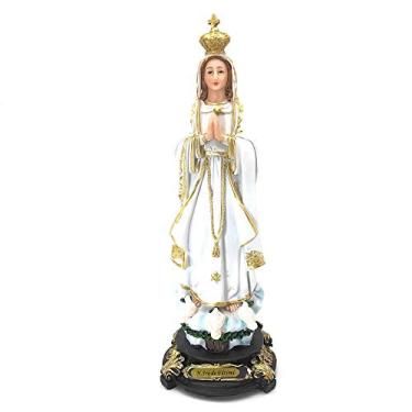 Imagem de Imagem de Nossa Senhora de Fátima Branca Resina 30 cm