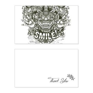 Imagem de Cartão de agradecimento monstro estilo chinês aniversário saudações casamento agradecimento