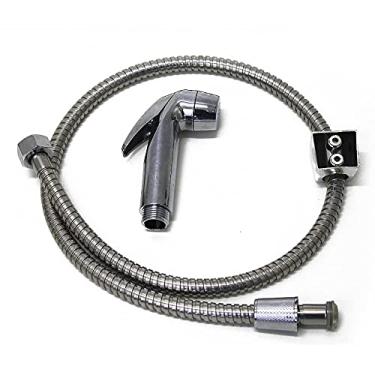 Imagem de Ducha Higiênica Mangueira Flexível Cromada de 1 Metro Duchinha de Banheiro com Bico, Startools 330-147883