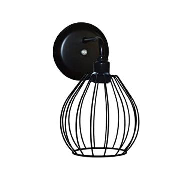 Imagem de Arandela de Parede com Aramado Modelo Aramado Balão - Ideal para cabeceira de cama - area externa (Preto)