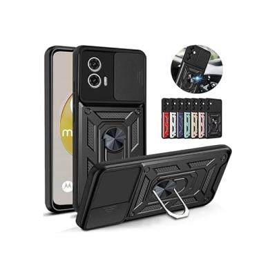 Imagem de Capa Case Capinha Anti Impacto Ring Luxo Com Proteção de Camera Para Motorola Moto G73 5g (PRETA)