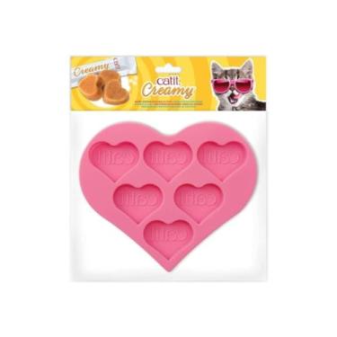 Imagem de Catit Bandeja de silicone cremosa, bandeja de petiscos para gatos congelados