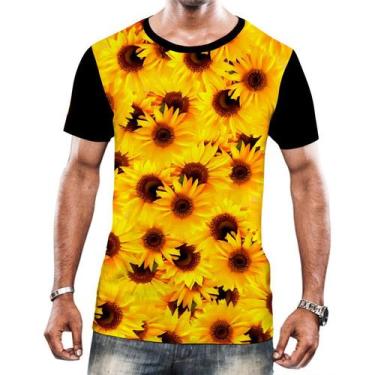 Imagem de Camisa Camiseta Flor Do Sol Girassol Natureza Amarela Hd 13 - Enjoy Sh