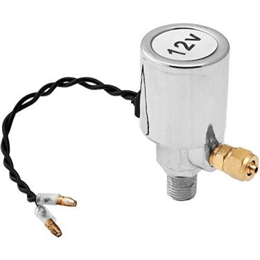 Imagem de Vixen Horns Válvula de ar elétrica NPT 12V (solenoide) de 1/10.2 cm para mangueira OD de 1/10.2 cm 200PSI trem/buzina de ar cromada VXA7164