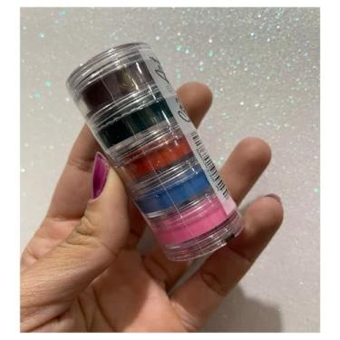 Imagem de Torre de Tinta Facial Gel Glitter 20g Maquiagem colorida Artistica - Unidade - Rostinho Pintado 3016 Cores Secundárias