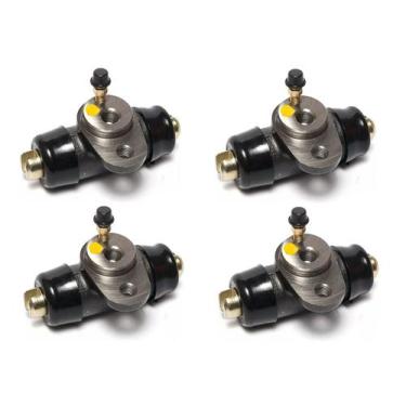 Imagem de Kit 4 Cilindro Freio Roda Fusca 1300 L 1500 1600 Tambor 4 Furos CONTRO