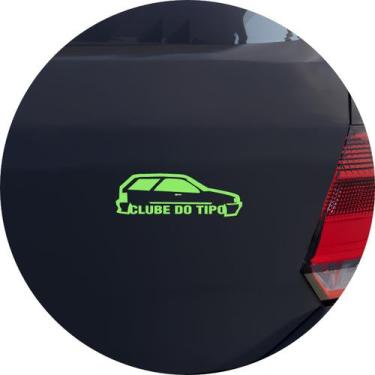 Imagem de Adesivo de Carro Clube do Tipo - Cor Verde Claro - Melhor Adesivo, Ver
