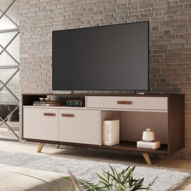 Imagem de Rack Impar Candian JCM Movelaria, Café com Off White