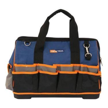 Imagem de Mala Tecido Profissional Para Ferramentas 32x23x3cm - Dexter, Azul