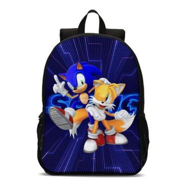 Imagem de Mochila Escolar Masculino Feminino Sonic Volta Às Aulas - Thuco Games,