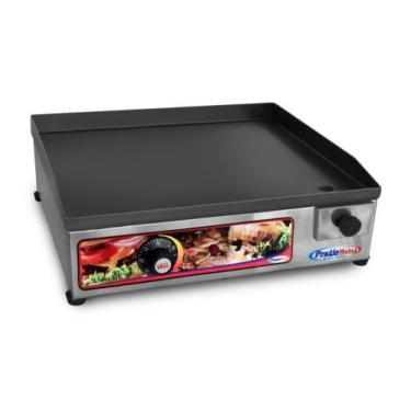 Imagem de Chapa Lanches Elétrica 40x35 220v Inox Sem Prensa Pratic + Anel + Luva