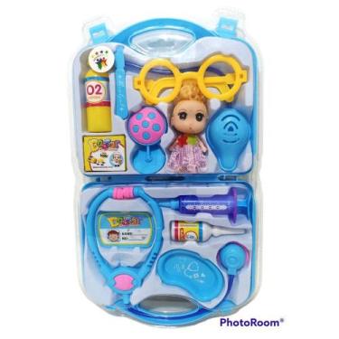 Imagem de Brinquedo Kit Médico Infantil Maletinha Azul - NEW
