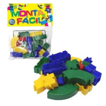 Imagem de Blocos monta tudo Monta Fácil 20 pçs Marca Pais&Filhos