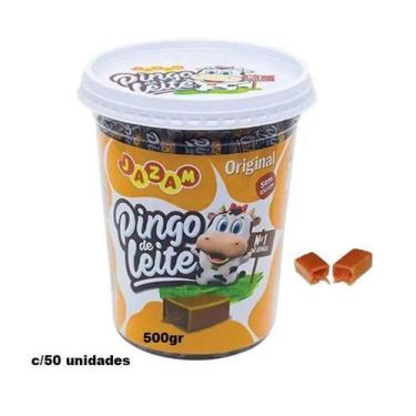 Imagem de Pote Pingo De Leite Jazam Original 500g C/ 50 Unidades