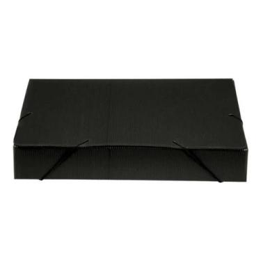 Imagem de Pasta Polionda Ofício Preta 245x335mm Dorso 55mm- Polibras - Polibrás