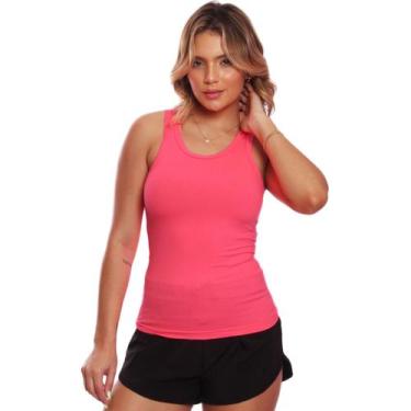 Imagem de Regata Nadador Canelada Feminina Lisa Blusa Blusinha Básica - Brás e C