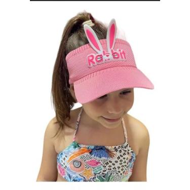 Imagem de Viseira Praia Verão Infantil Coelho - Rainha Fashion