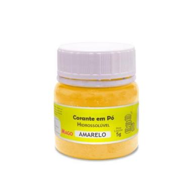 Imagem de Corante Em Pó Hidrossoluvel 5g - Mago, Amarelo