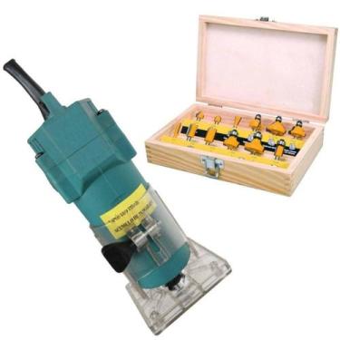 Imagem de Tupia Manual Laminadora 650W 110V Jogo Fresa Madeira 12 - Sa, Songle, 