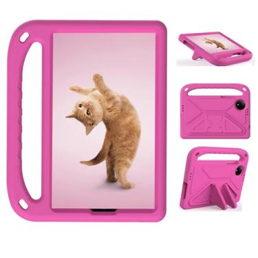 Imagem de Sfulatdc Capa para tablet infantil com alça e suporte, leve, à prova de choque, compatível com Xiaomi Redmi Pad SE 8.7 Rose