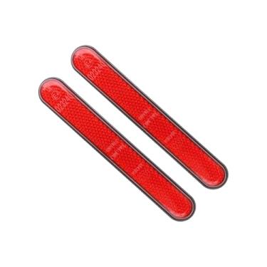 Imagem de XLTOK Refletor lateral para alforje, capa de trinco refletor, refletores de para-lama (esquerda e direita) apto para Harley Touring Sportster XL883 XL1200 X48 72 Street 500/750 XG500/XG750 (vermelho)