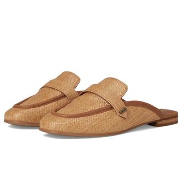 Imagem de TOMS Lynette Mule feminino, Ráfia de açúcar mascavo/couro, 38