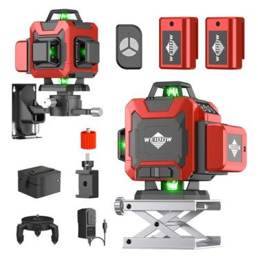 Imagem de Nível de laser WEIDDW 4D 16 linhas 4x360, autonivelante, verde